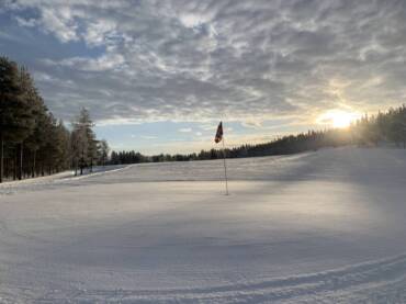 Winter Golf on snow and ice